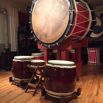 Taiko - literally means a big drum in Japanese.