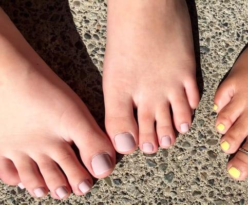 My toes are chubby so I just posted a pic of my sister's toes instead!