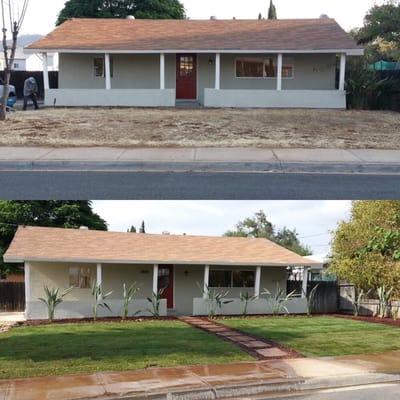 Landscape project in El Cajon, CA.