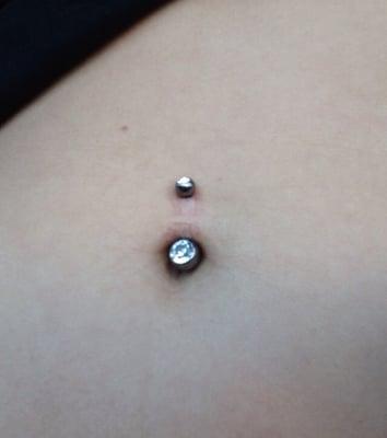 My new belly button piercing!