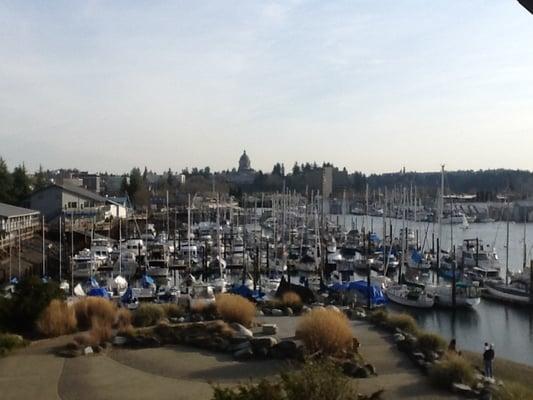 Olympia waterfront on spring day