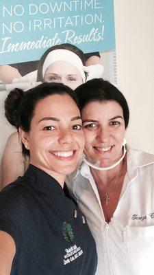 Me & our lovely Tereza after another incredible facial by her!  (Not my best pic, however I am not wearing any make up ).