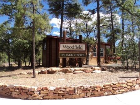 Entrance at Woodfield RV Park