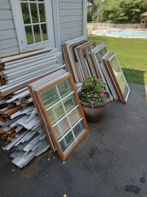 Replacement windows for removal.