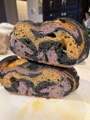 Inside of Halloween Sour Dough bread