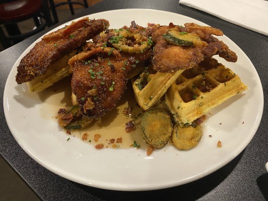 Chicken and waffles