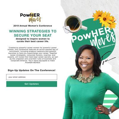 PowHER Moves Conference Landing Page - Web Design