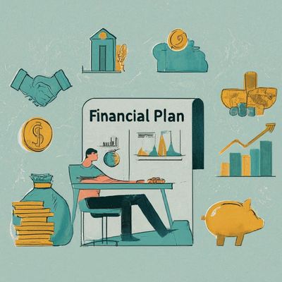 Drawing of a financial plan