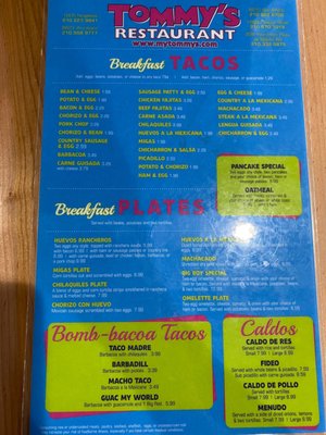 Updated menu prices.