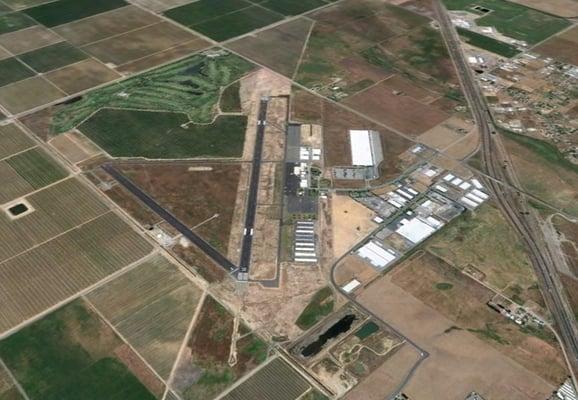 Madera Airport from the air.