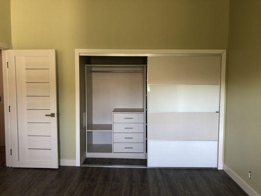 Closet Cabinet with modern design doors from A&E modern construction