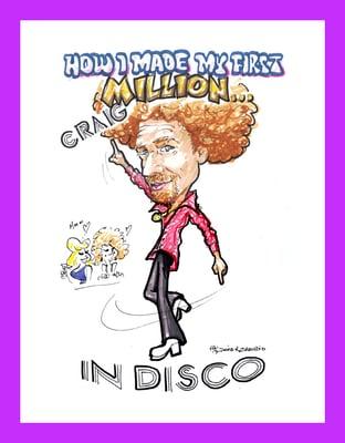 Caricatures from photos-For all occasions. DISCO DANCER by Zamudio