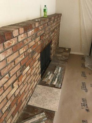 Before: an old brick F/P