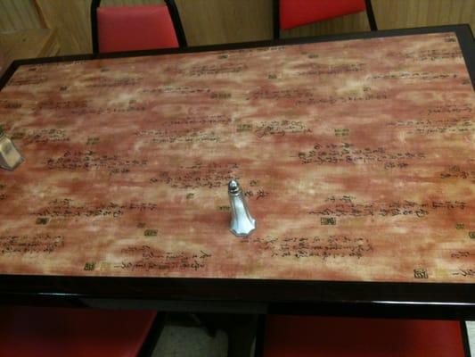 Cool Chinese table.