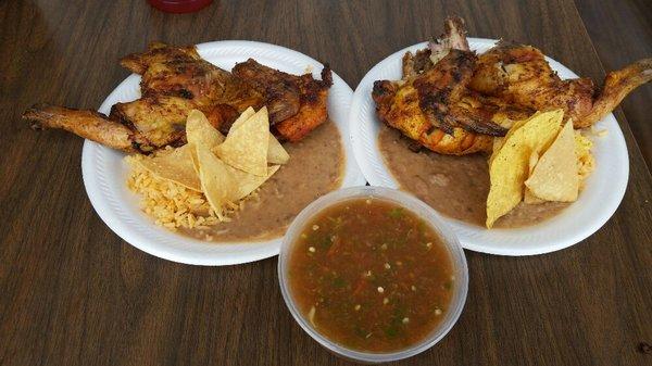 Our Special every Saturday. Whole grilled chicken, a dozen fresh made daily corn tortillas, chips and salsa all for $10