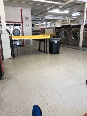 Part of this large laundry mat! The front room.