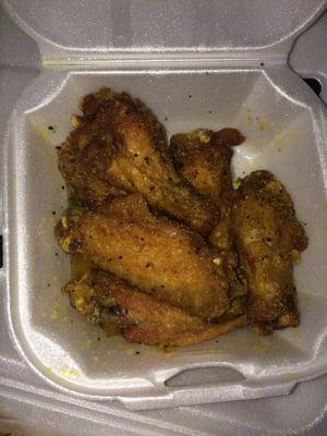 Honey lemon pepper wings