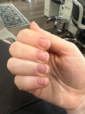 Hack job of a manicure