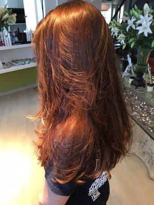 My beautiful auburn hair! Ken does such a great job :)