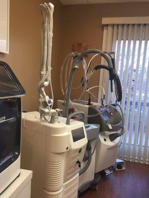 Laser treatment room