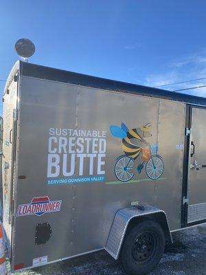 Vinyl trailer decal