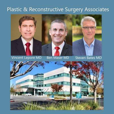 Reveal Plastic Surgery (formerly Plastic & Reconstructive Surgery Associates):
  Drs. Vincent Lepore, Benjamin Maser, Steven Bates