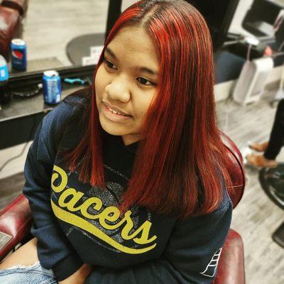 So much fun, virgin hair is the best, celebrated her 14th birthday with a color service