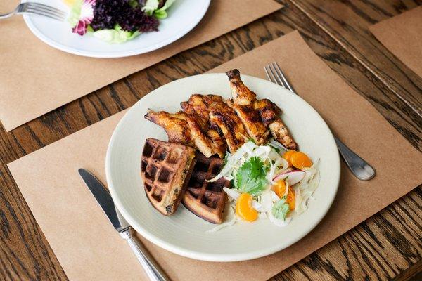 Brunch - piri piri chicken & waffles