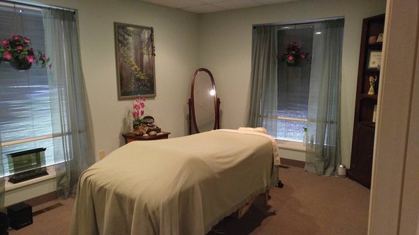 Multiple private massage rooms are each designed for a specific type of massage. You won't believe how quiet it is!