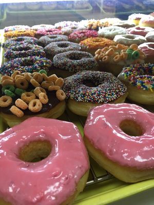 Our tray of fancy donuts. More creations to come.