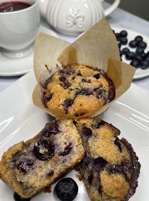 Low Carb Blueberry Muffins