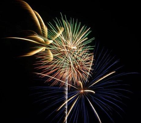 Onset Fireworks over Onset Bay