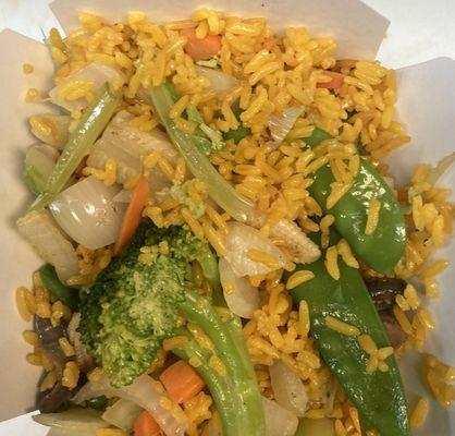 Mixed vegetables fried rice