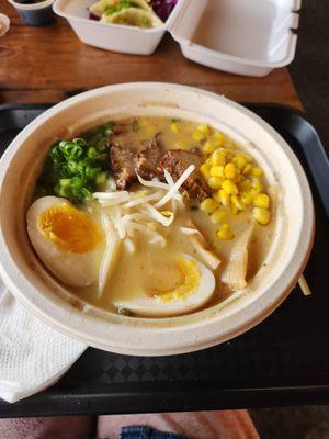 Miso ramen (I added corn)