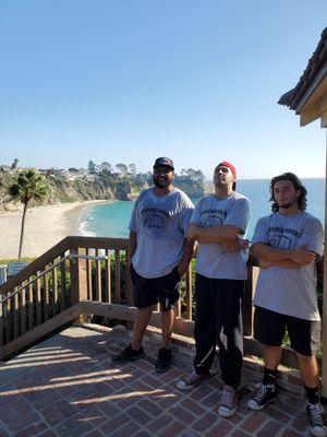 11/4/19 moving life gaurd towers in Laguna Beach for OC lifeguards