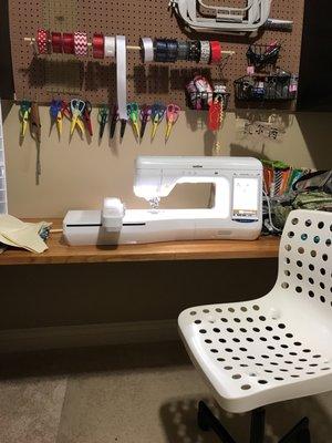 Embroidery machine purchased last December.