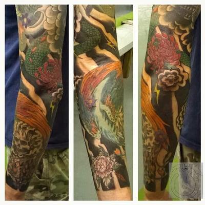 Phoenix tattoo sleeve