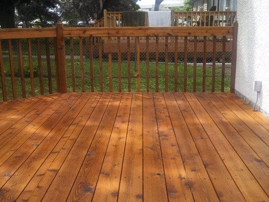 Deck Painting/ Staining/ Polyurethane Service