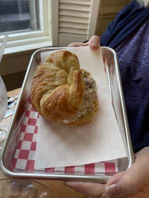 Chicken salad croissant