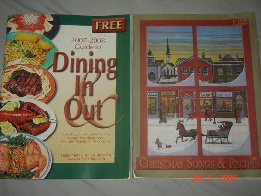 dining in & out and holiday songs & recipes