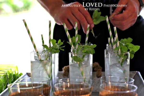 Beautifully presented Mojitos