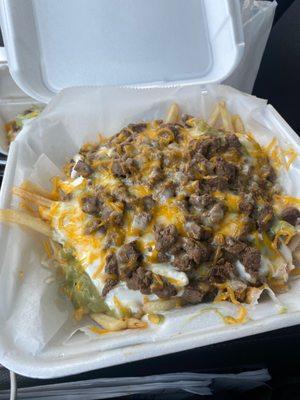 Carne asada Super Fries with Guacamole & Cheese