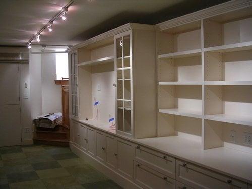 We specialize in media units and bookcases.