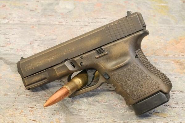 Glock 30 in Battleworn Burnt Bronze and Armor Black