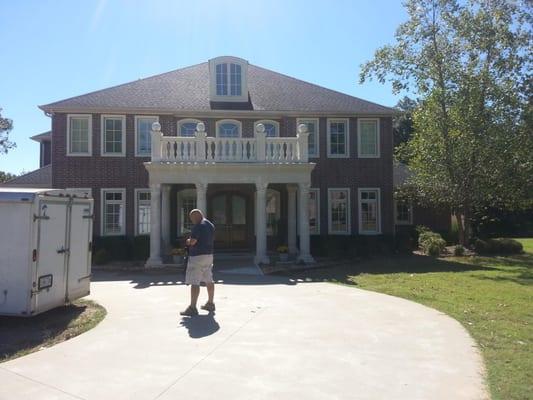 We built this porch and did roof work for it too. Have other projects for this client starting soon...