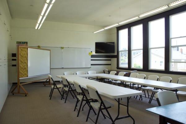 One of the classrooms available to rent