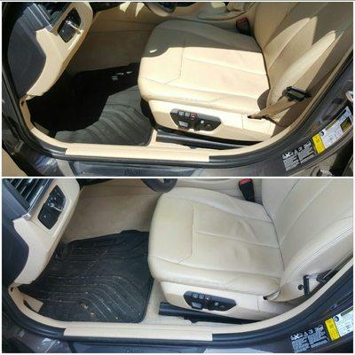 Interior leather clean and protected