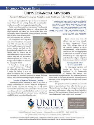 Jamie Cowper, president of Unity Financial Advisors as seen in Kiplinger