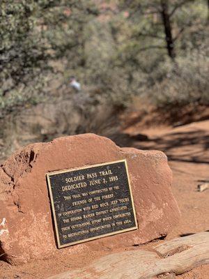 The start of Soldier Pass Trail.