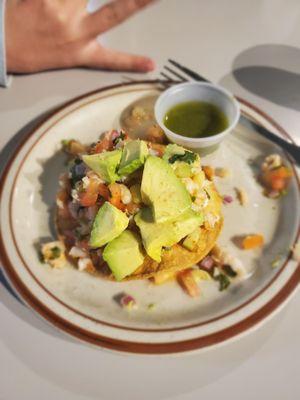 Tostada de camaron